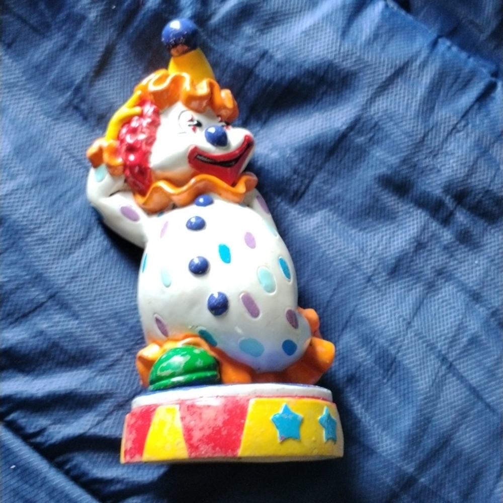 Plastic clown bank